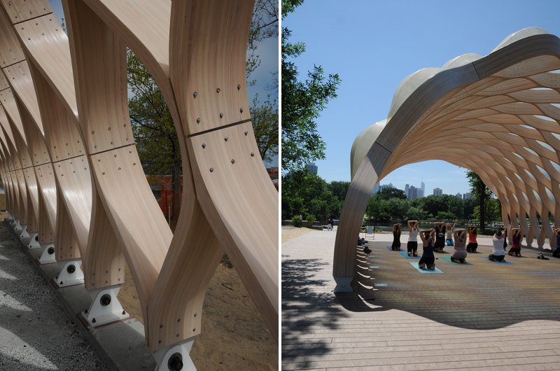 In addition to the design’s improvements to water quality, hydrology, landscape, accessibility, and shelter, the site is also functions as an outdoor classroom demonstrating the co. Organic Architecture Lincoln Park Zoo Pavilion