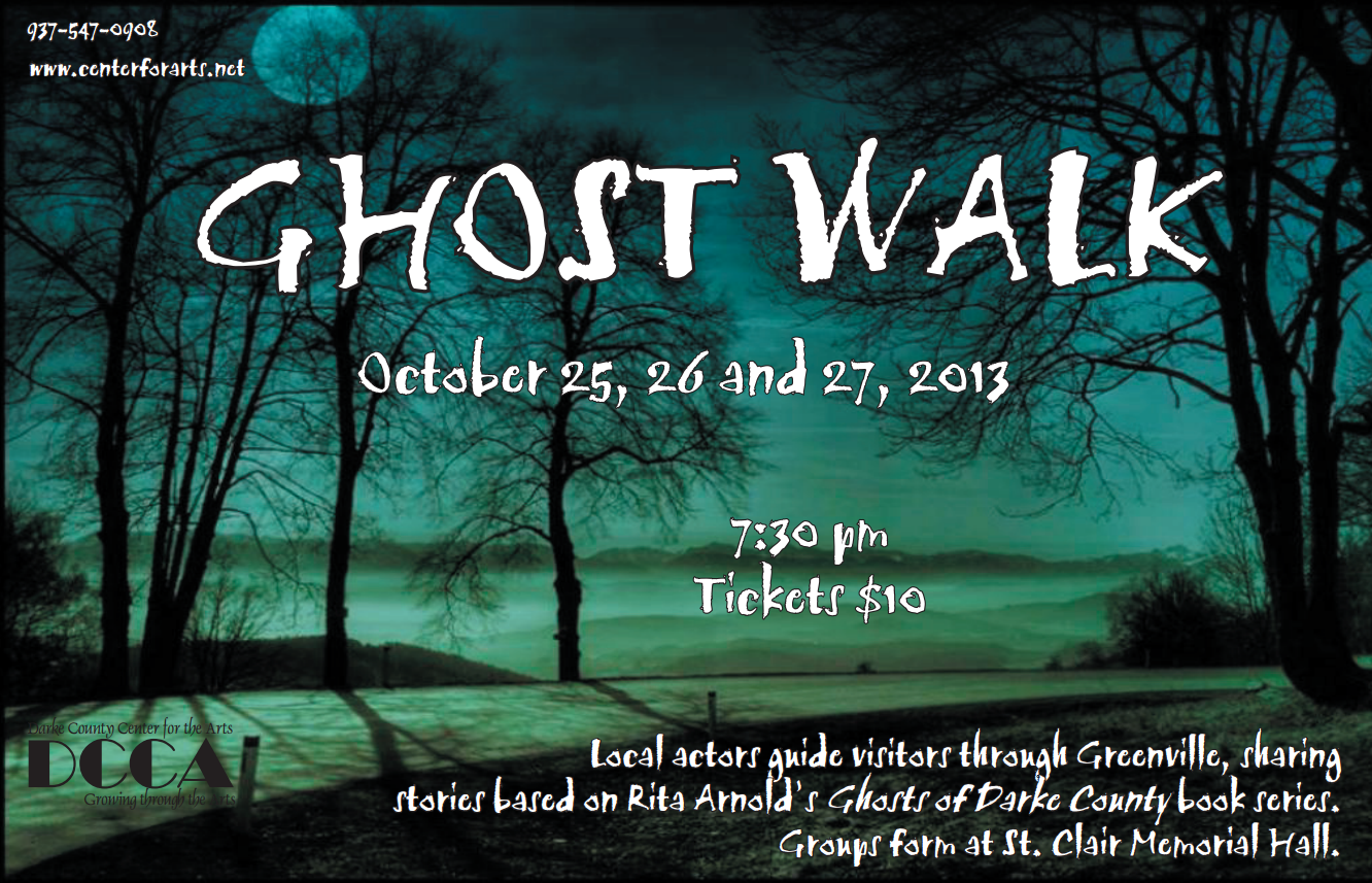 Ghost walk is on october 14 & 15th, murder, mystery and mayhem! GHOST WALK TICKETS ON SALE