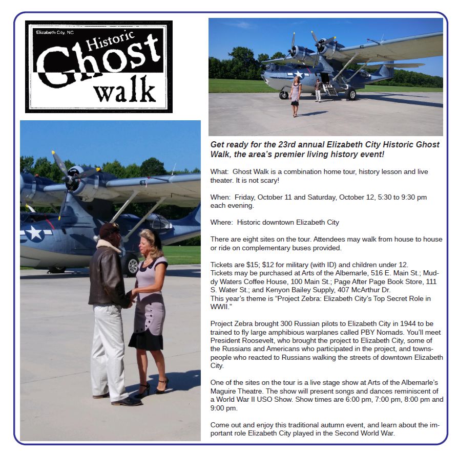 2 days public · anyone on or off facebook Ghost Walk Albemarle Tradewinds