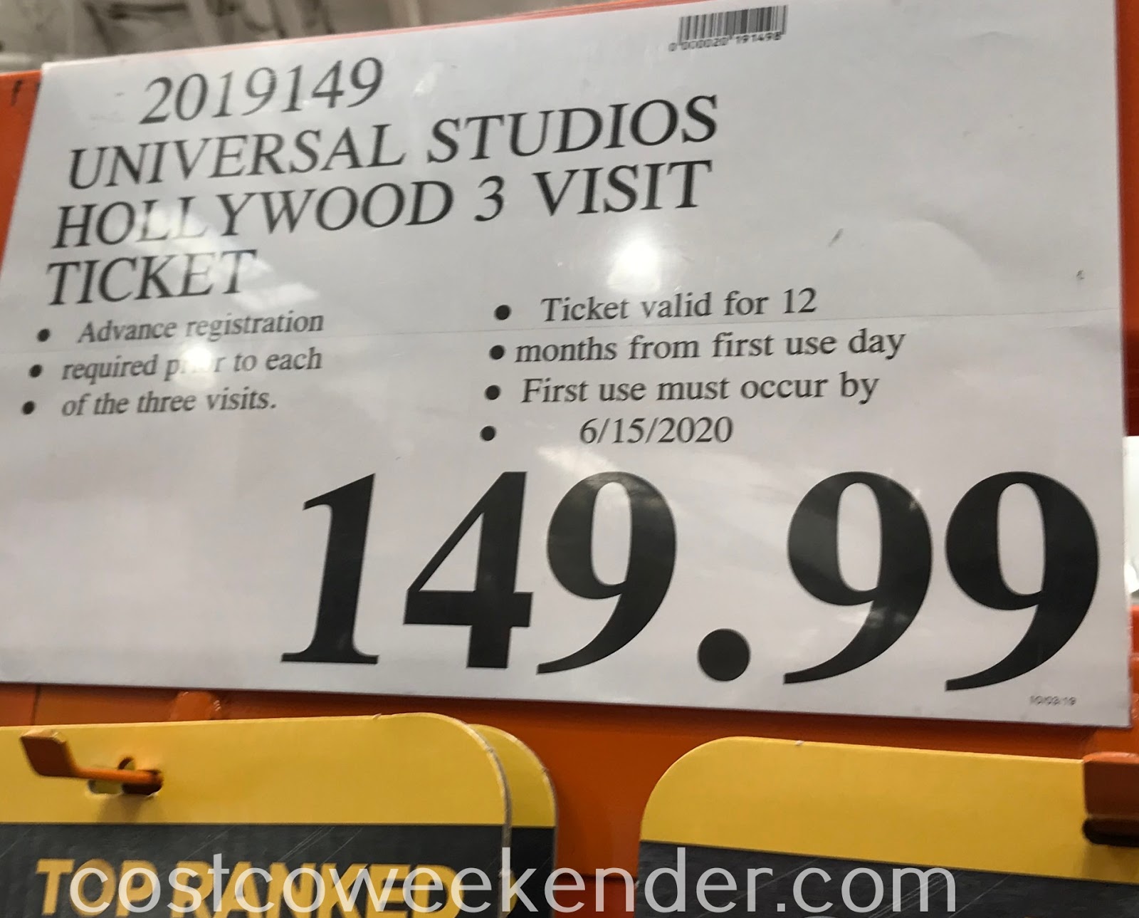 Escapadas y tourscríticas de viajerosprecios bajosmás de 1000 actividades Universal Studios Hollywood 3Visit Ticket (2020) Costco Weekender
